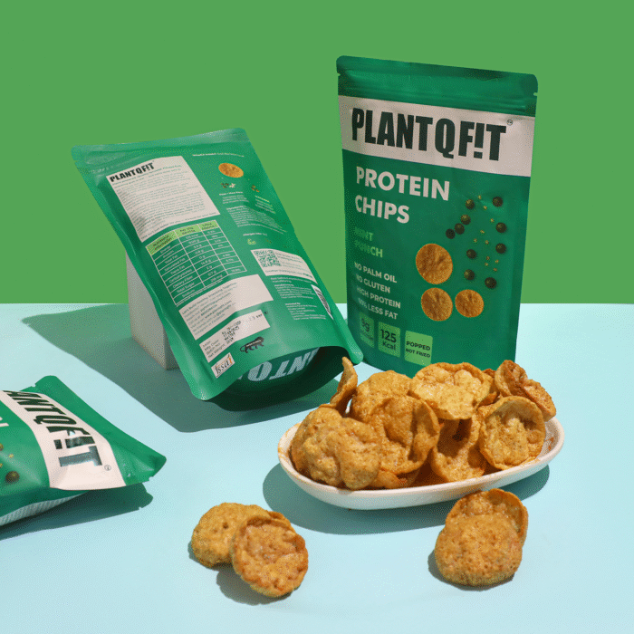 PlantQFit Protein Chips- Mint Punch| 9g Protein|125 Kcal|Gluten-Free|Low Fat - Image 1