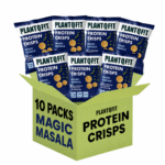 PLANTQFIT Magic Masala Protein Crisps Pack of 10