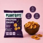 PLANTQFIT Protein Crisps — Garlic Bread (Pack of 10) - Image 3